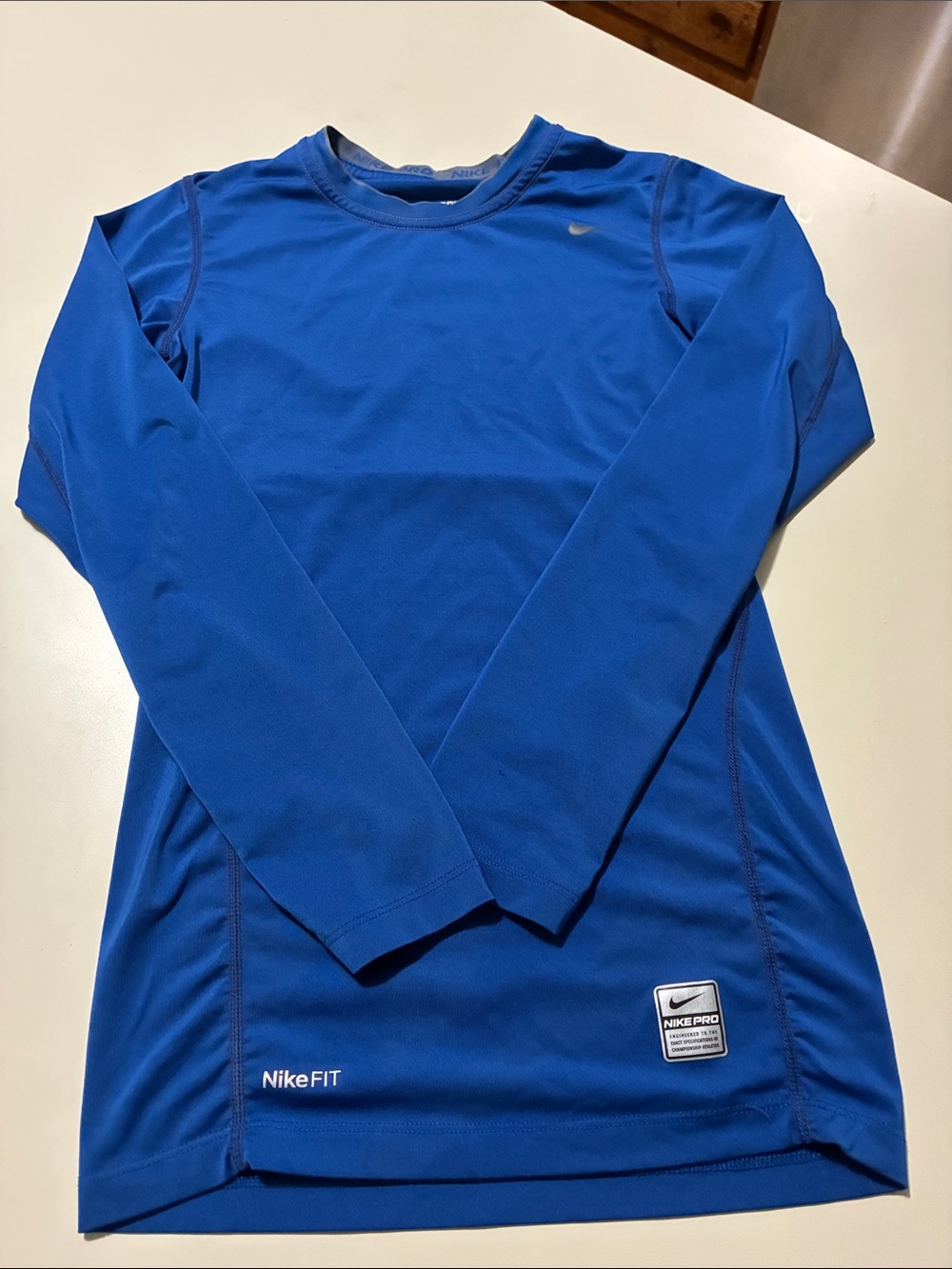 Nike Long-Sleeve Dri-FIT Athletic Tee - Blue